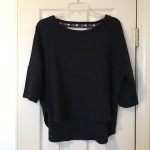 Anthropologie // Navy top // sz. S
